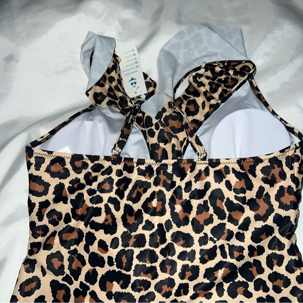 Leopard Print Women's Tankini M, nwt - Picture 3 of 7
